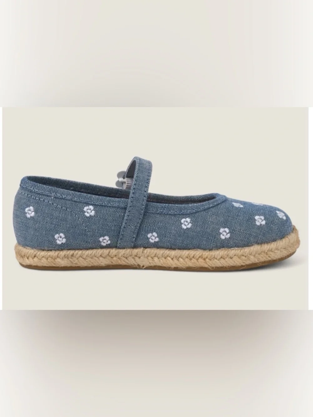 Gymboree‎ Denim Blue Floral Mary Jane Shoes